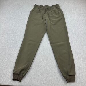 Lululemon On The Fly Jogger Pants Womens 6 Green Woven Athletic Casual Everyday